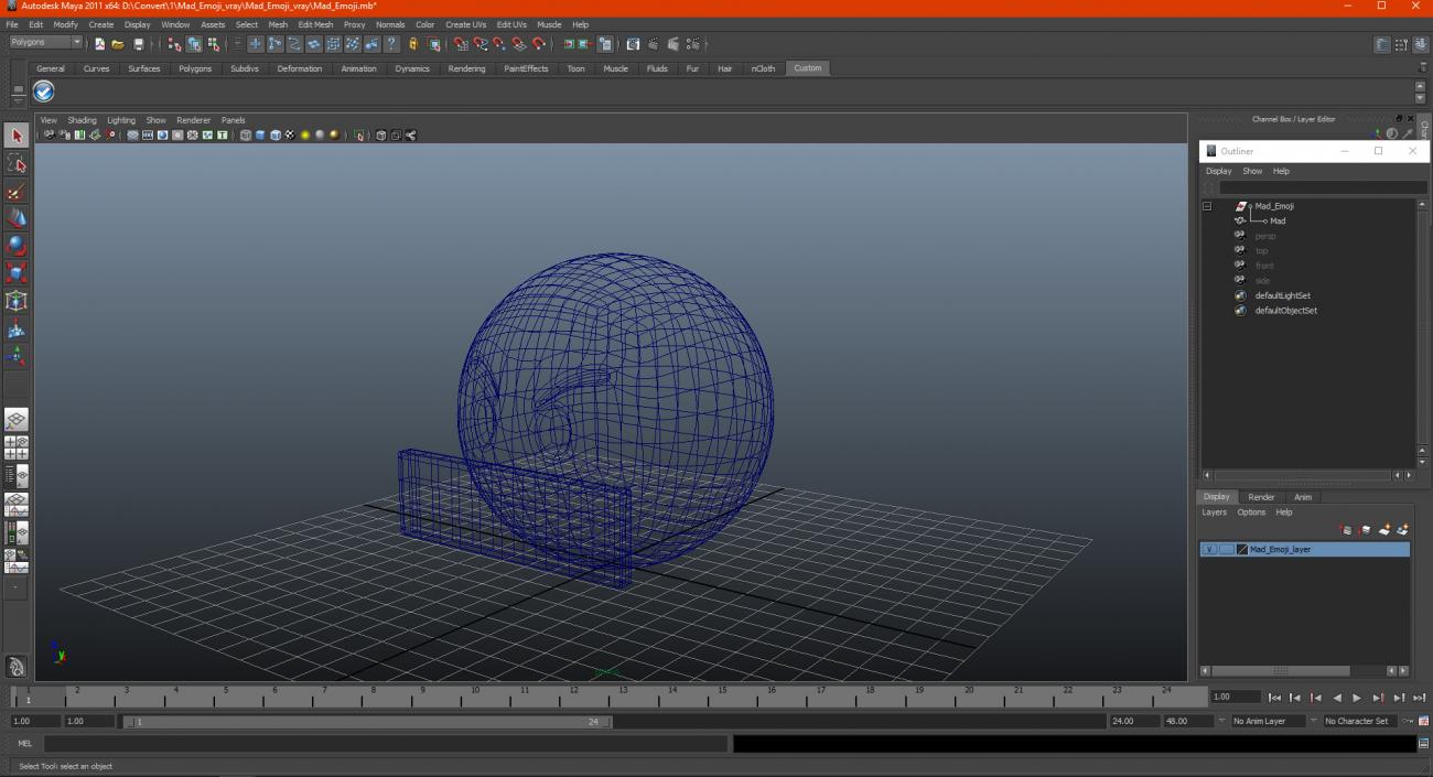 Mad Emoji 3D model