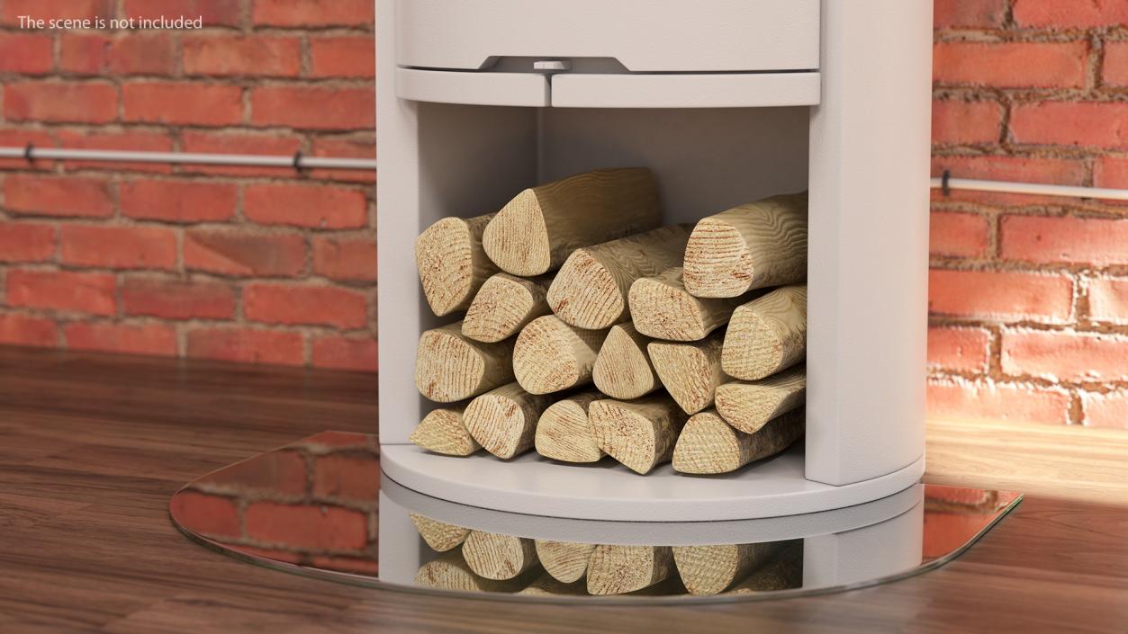 Wood Burning Stove Wall Venting Generic 3D model