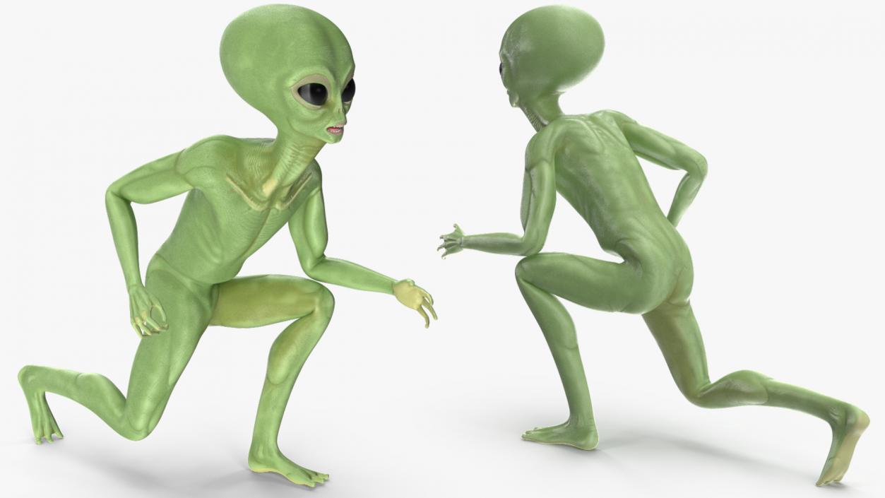 3D model Cartoon Alien Rigged