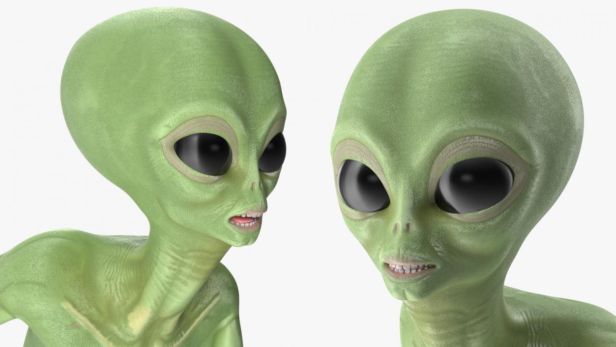 3D model Cartoon Alien Rigged