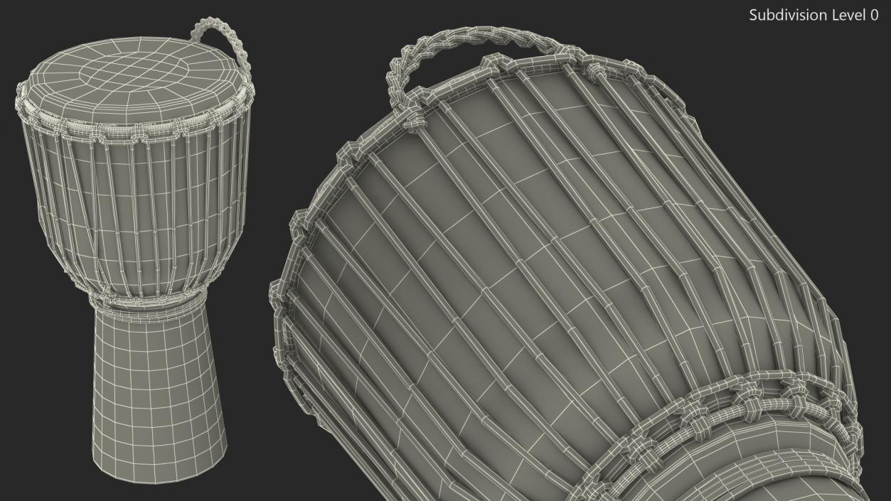 3D model Sawtooth Harmony Series Hand Djembe