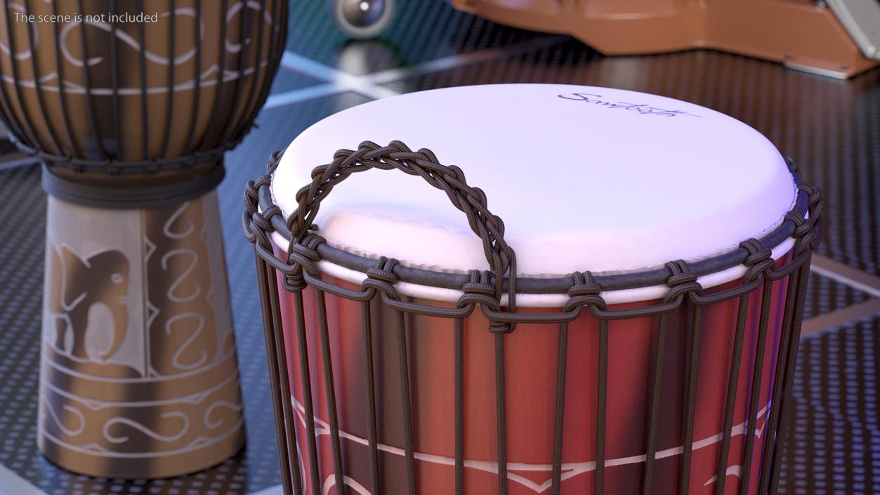 3D model Sawtooth Harmony Series Hand Djembe