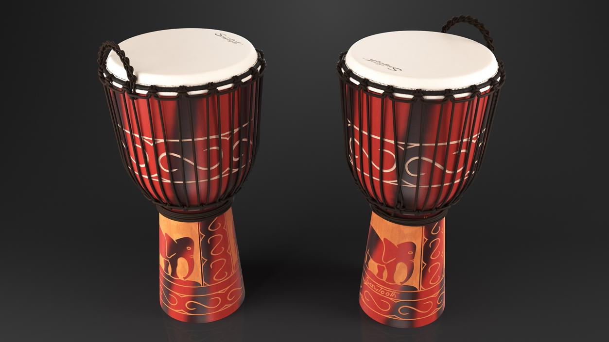 3D model Sawtooth Harmony Series Hand Djembe