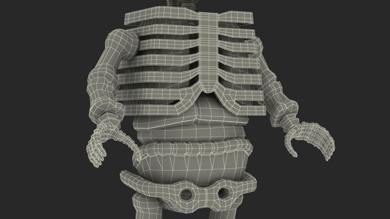 3D Anatomical LEGO Man Transparent