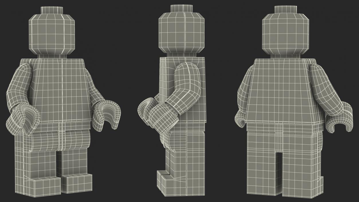 3D Anatomical LEGO Man Transparent