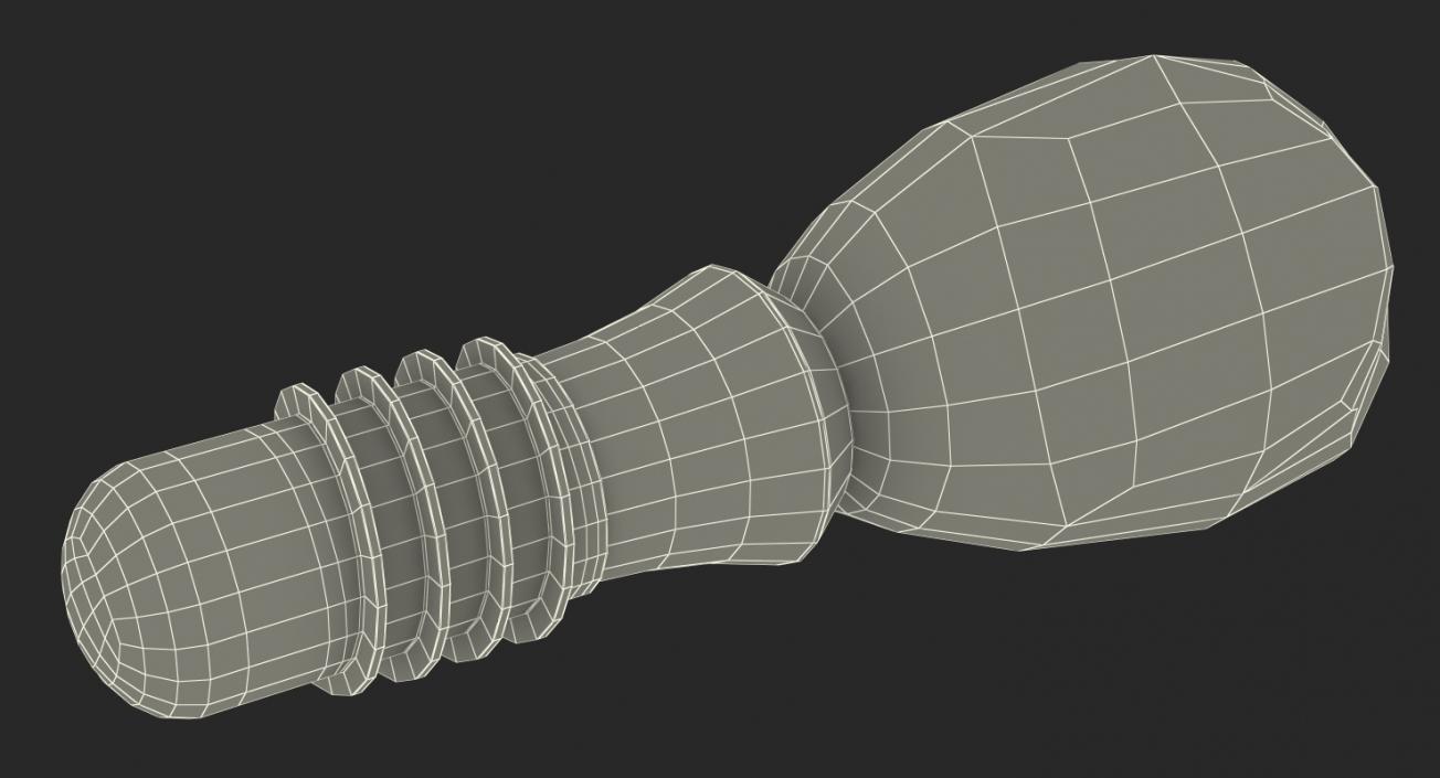 3D Premolar Dental Implant model