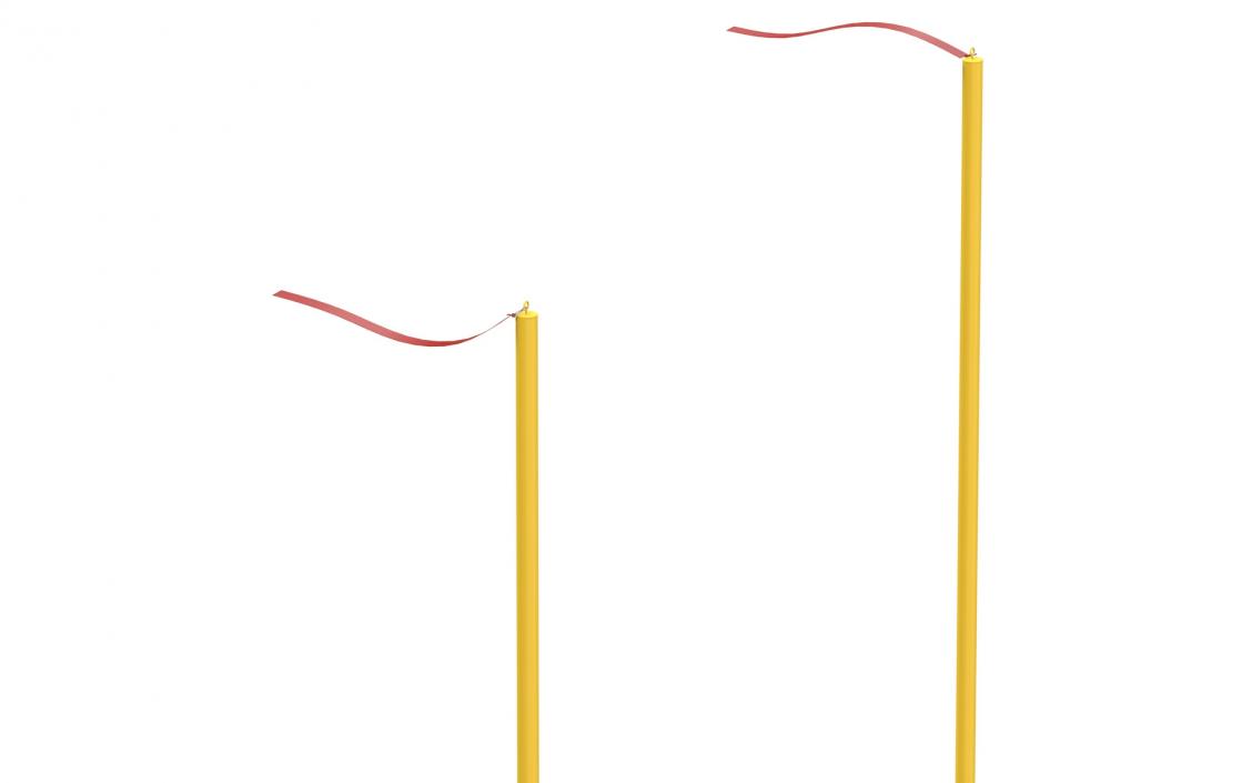 3D American Football Goal Posts model