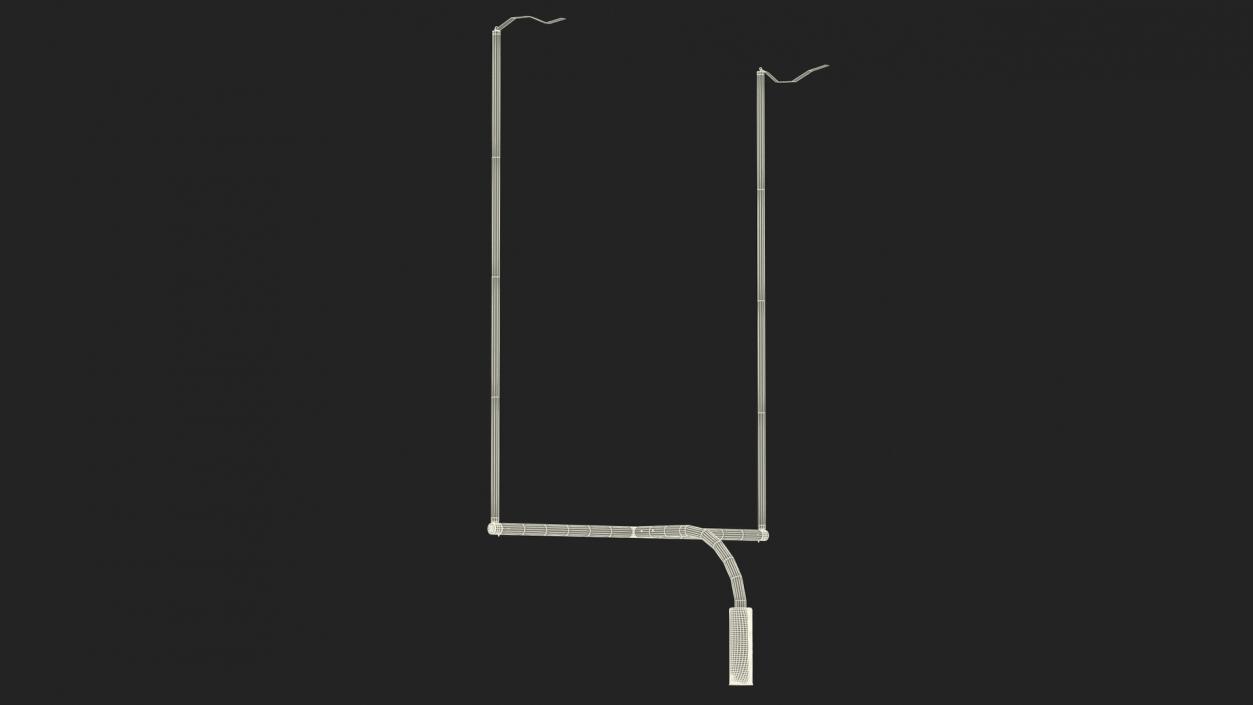 3D American Football Goal Posts model