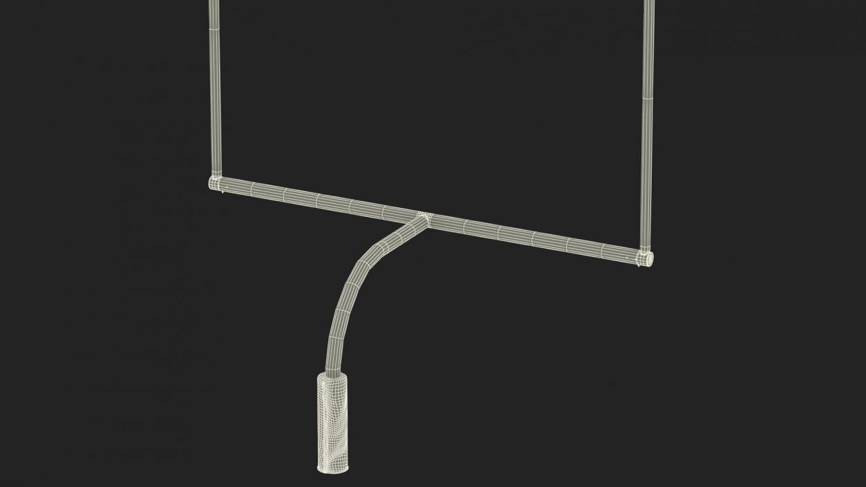 3D American Football Goal Posts model