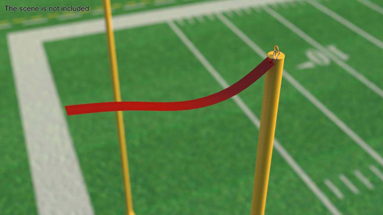 3D American Football Goal Posts model