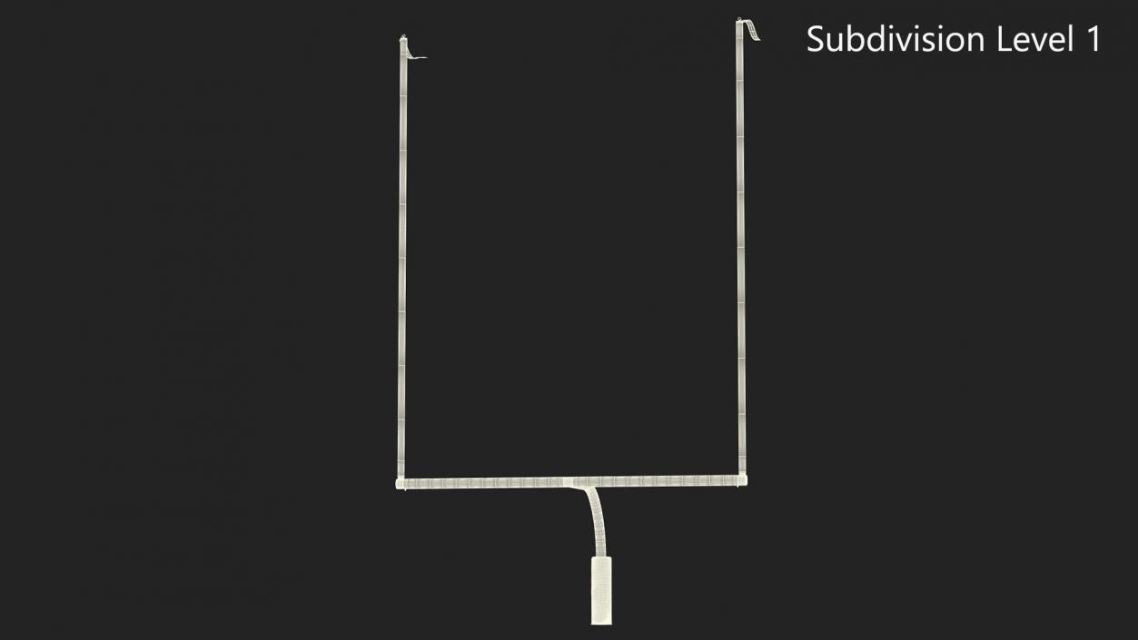 3D American Football Goal Posts model