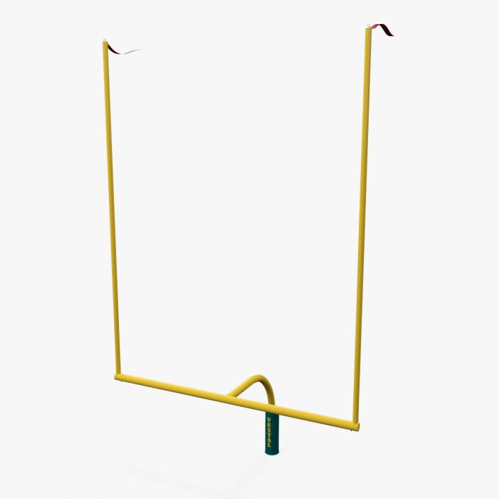 3D American Football Goal Posts model