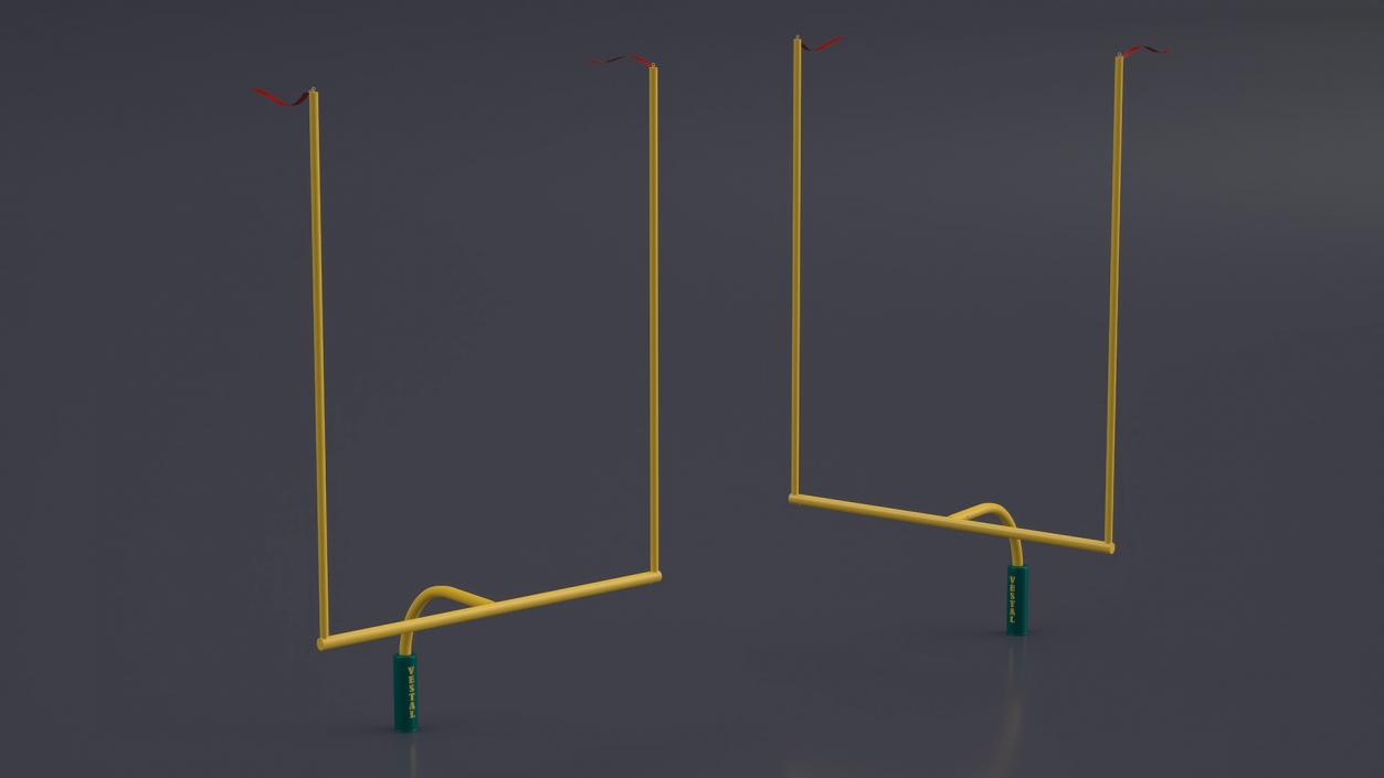 3D American Football Goal Posts model