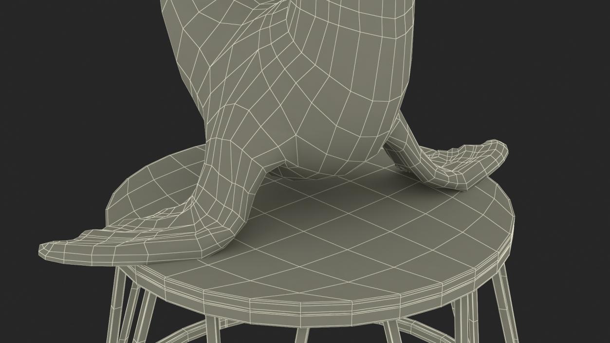 Seal on a Circus Stand 3D