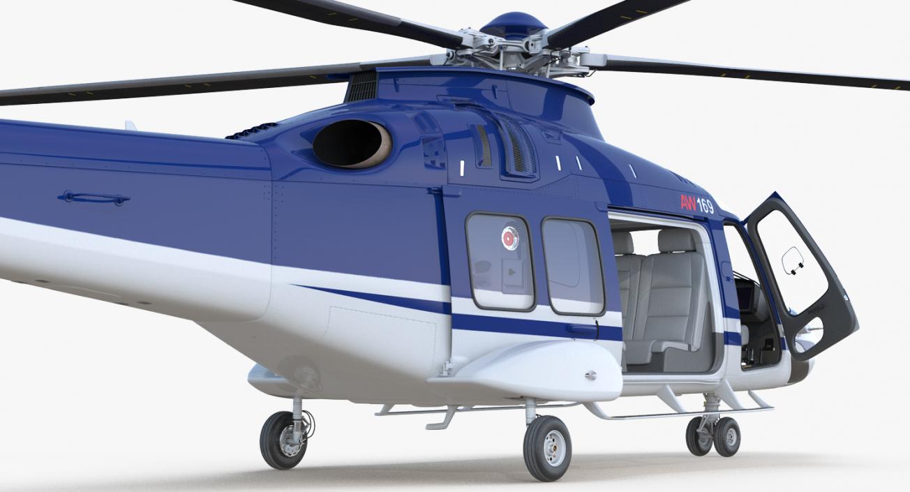 Rigged Private Helicopters Collection 3 3D model