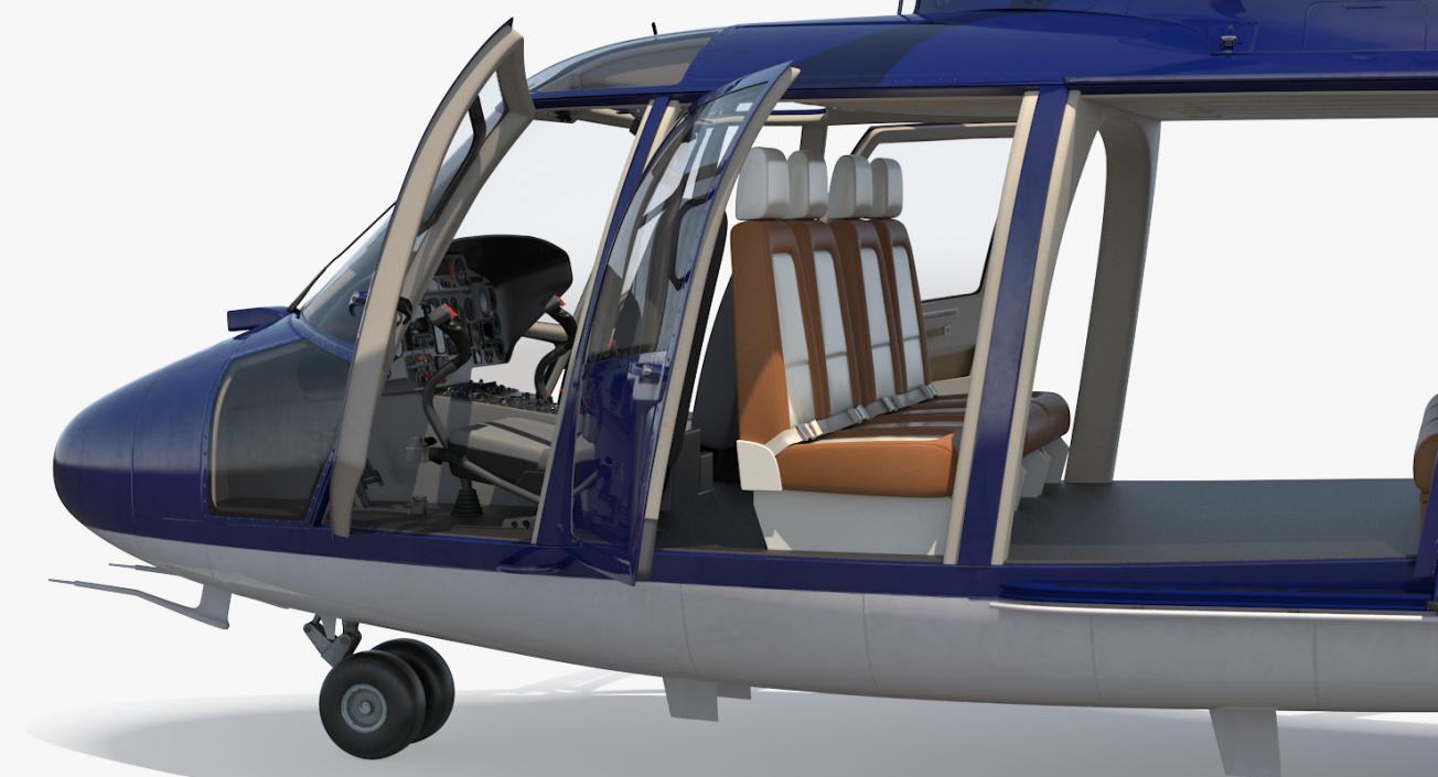 Rigged Private Helicopters Collection 3 3D model