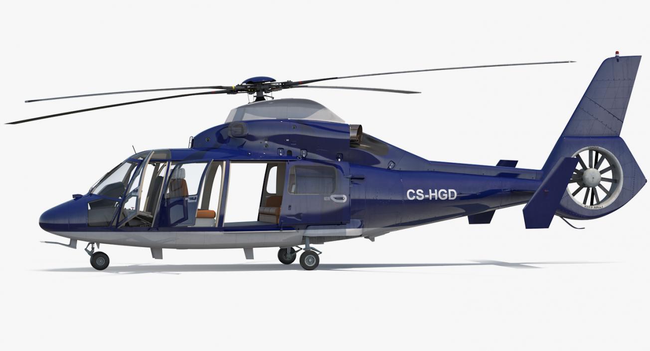 Rigged Private Helicopters Collection 3 3D model