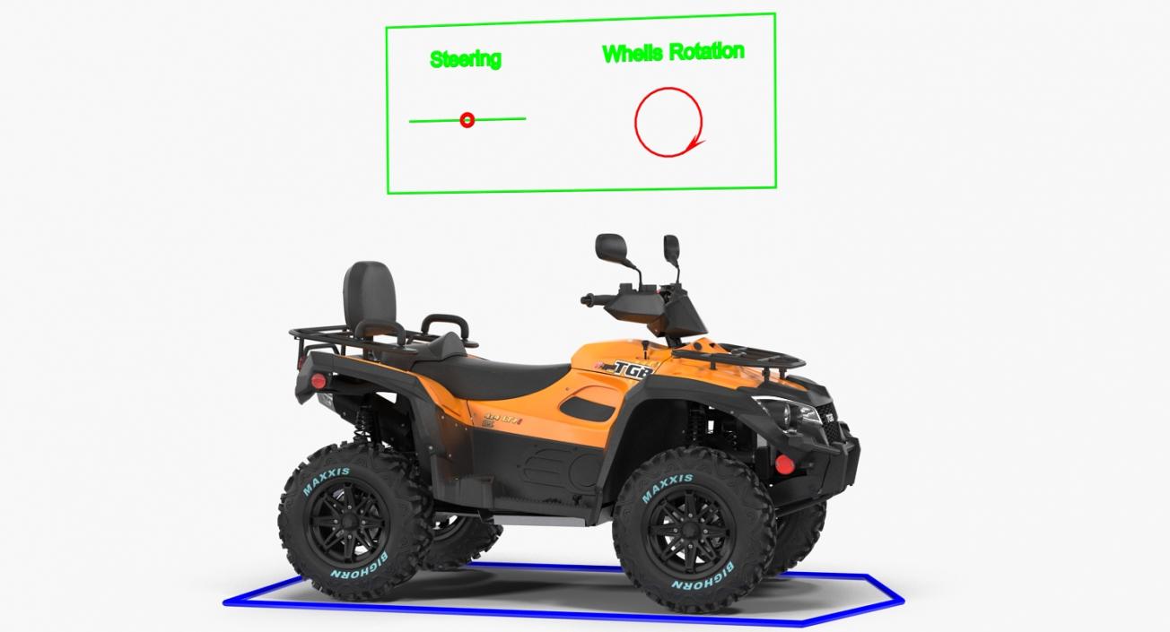 3D model Quad Bike TGB 1000 2016 Rigged