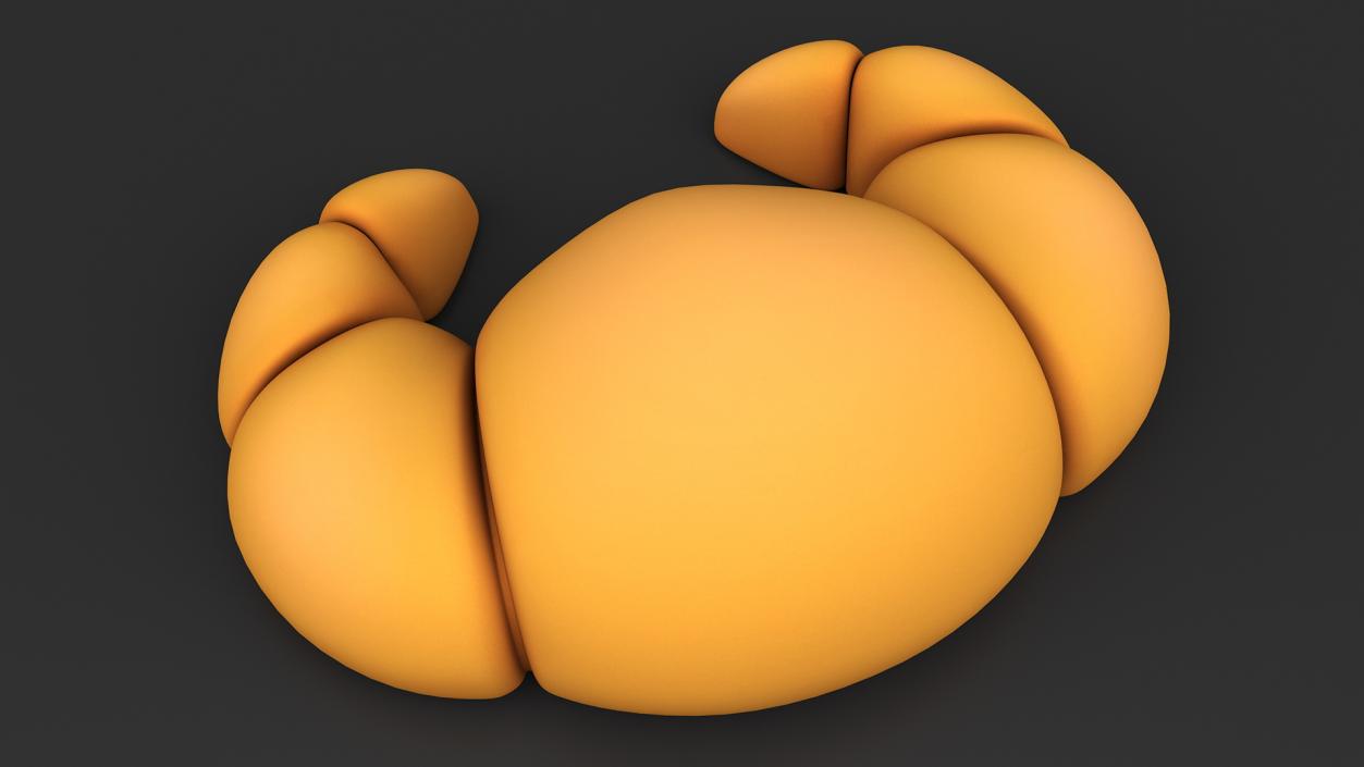 Cartoon Croissant 3D