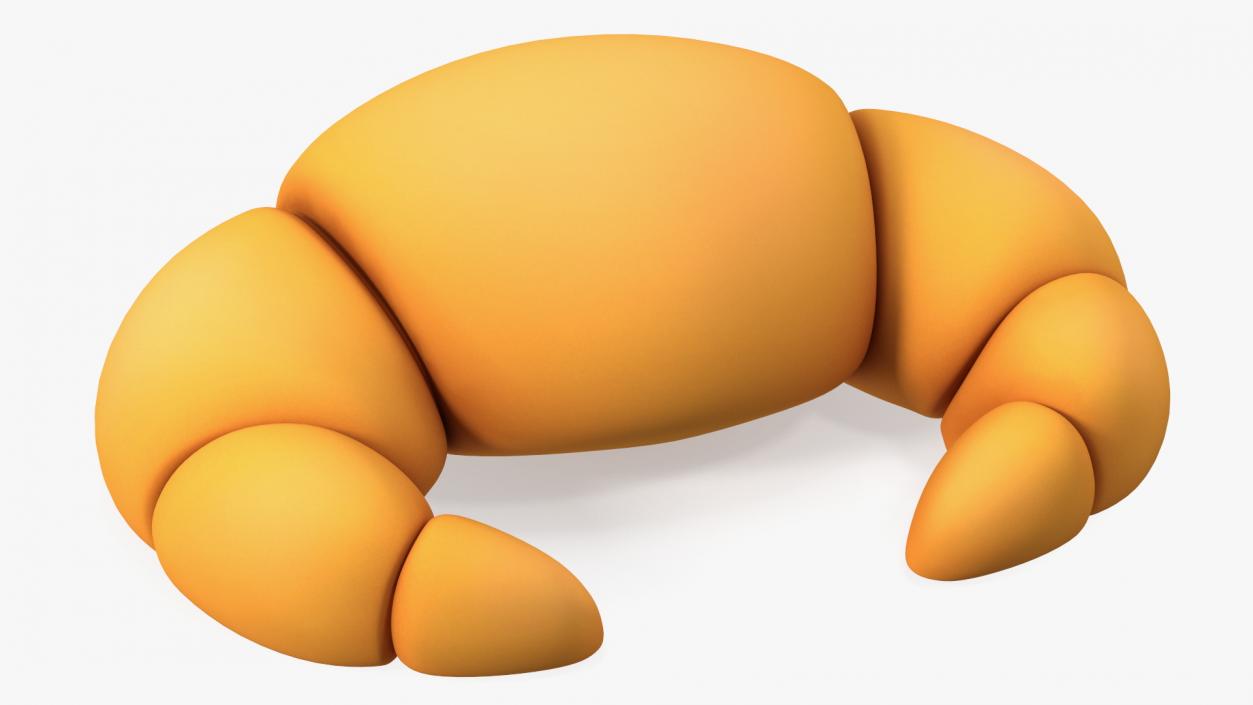 Cartoon Croissant 3D