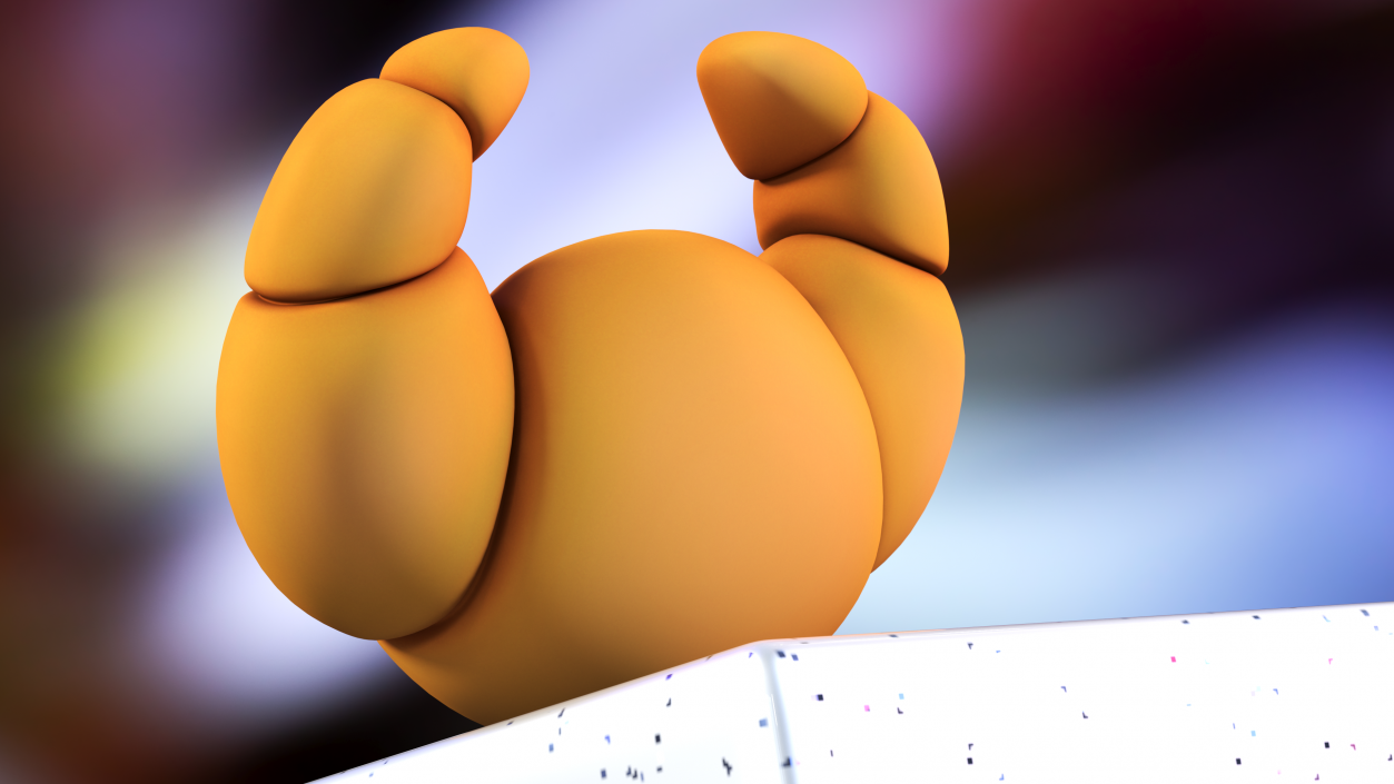 Cartoon Croissant 3D