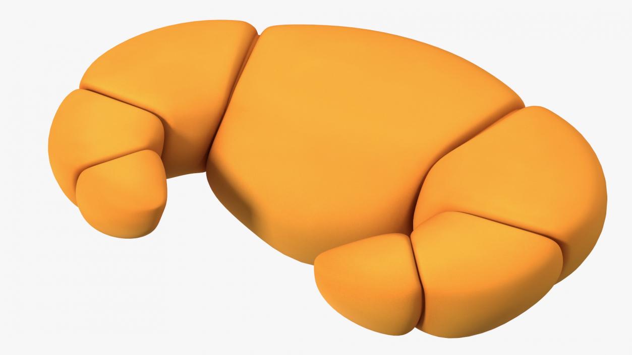 Cartoon Croissant 3D