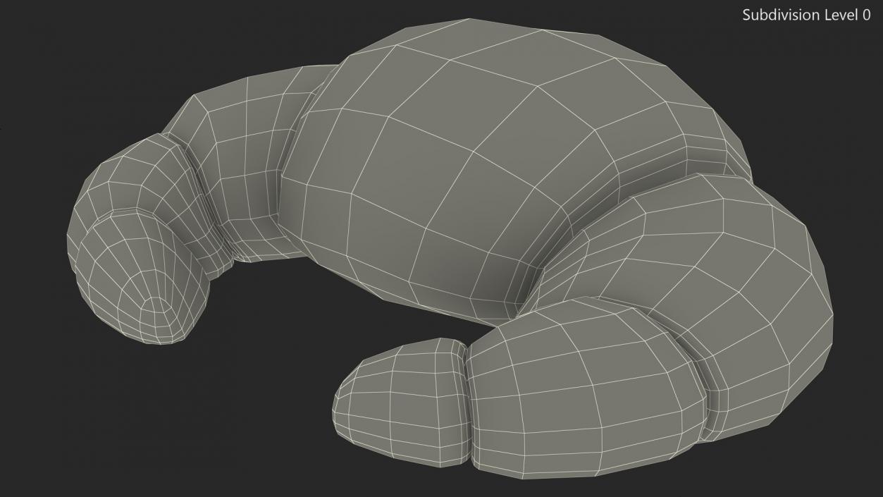 Cartoon Croissant 3D