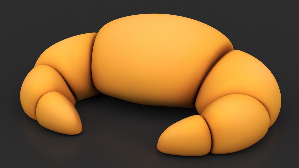 Cartoon Croissant 3D