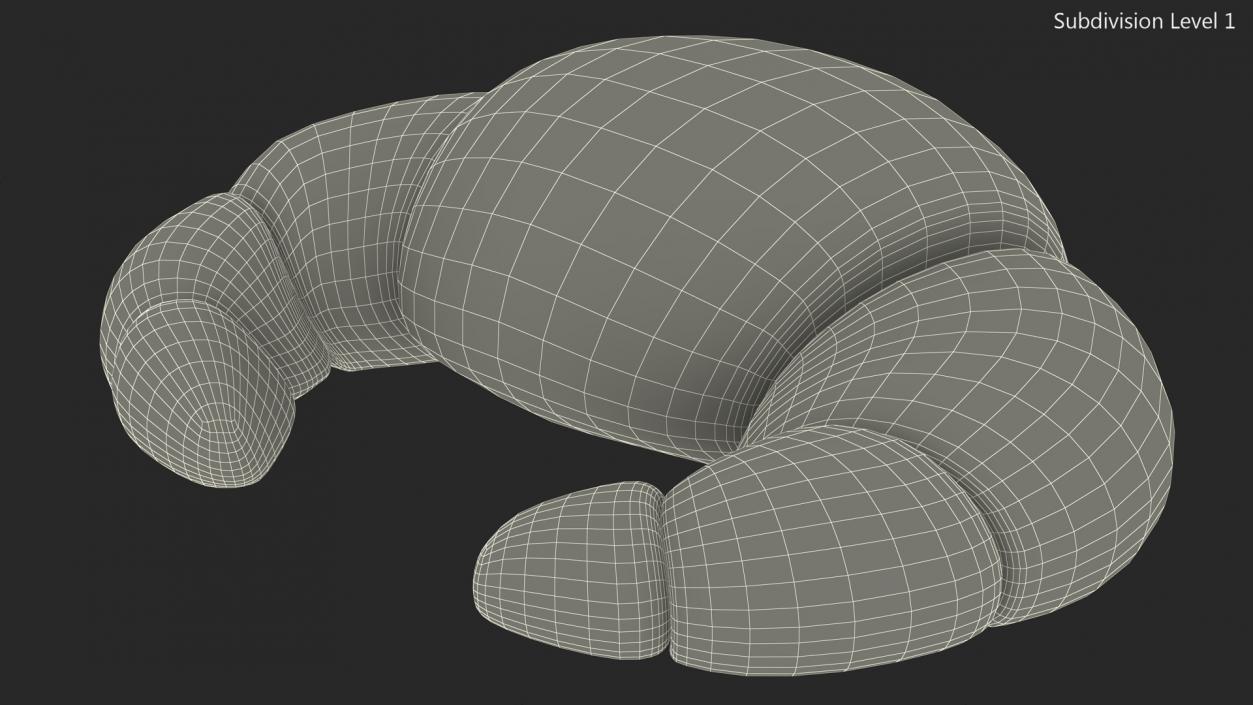 Cartoon Croissant 3D