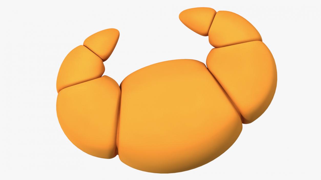 Cartoon Croissant 3D