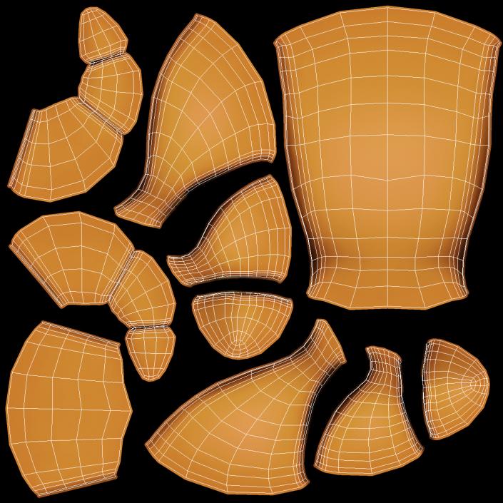 Cartoon Croissant 3D