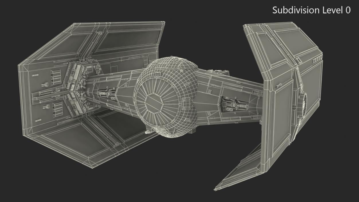 3D model Star Wars Tie Fighter Advanced