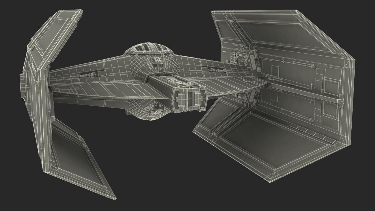 3D model Star Wars Tie Fighter Advanced