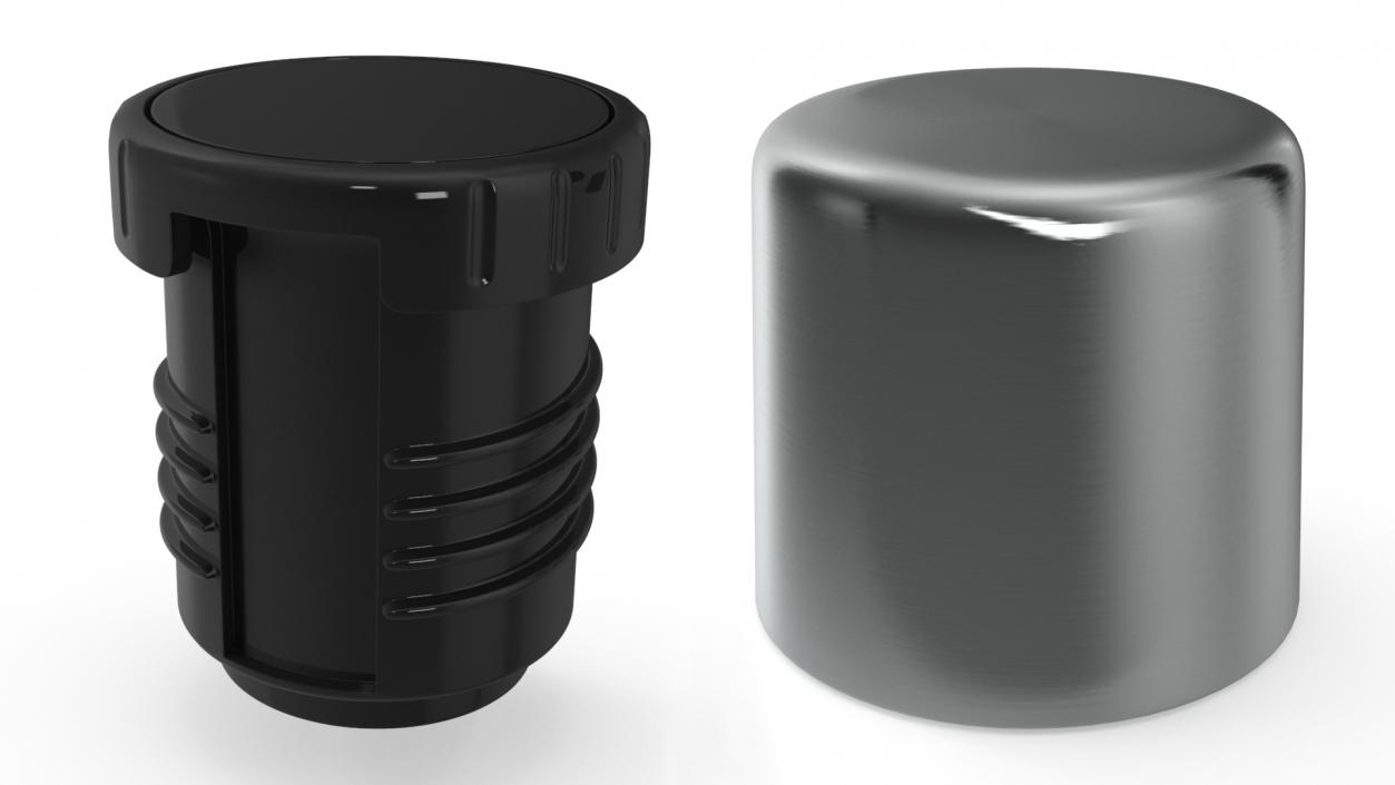 3D model Stanley Black Thermos with Turned Handle