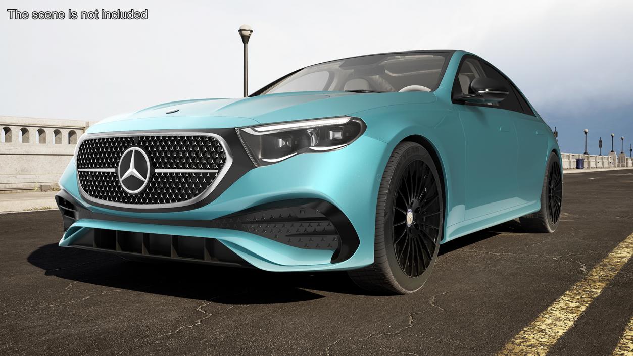 3D model New Mercedes E-Class 2023 Blue