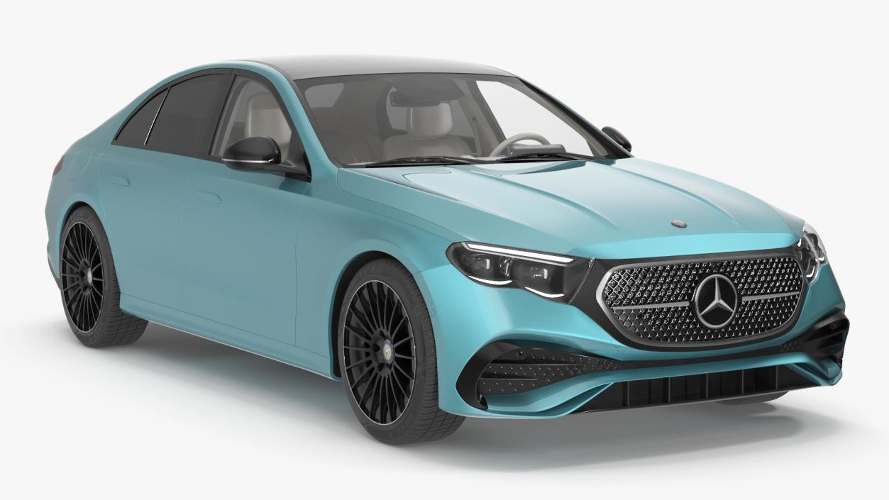 3D model New Mercedes E-Class 2023 Blue