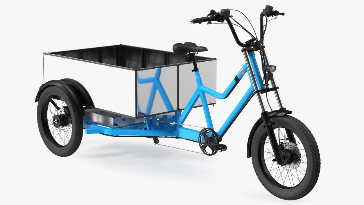 3D Commercial Grade Electric Trike with Truck Bed