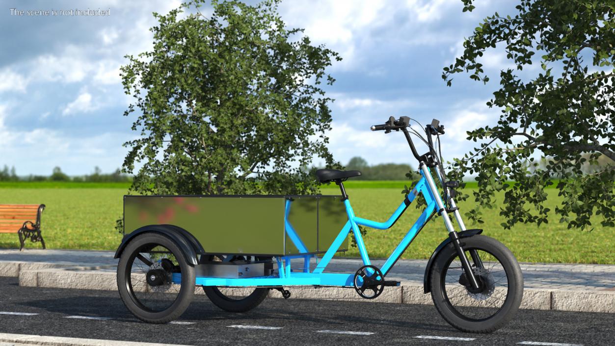 3D Commercial Grade Electric Trike with Truck Bed