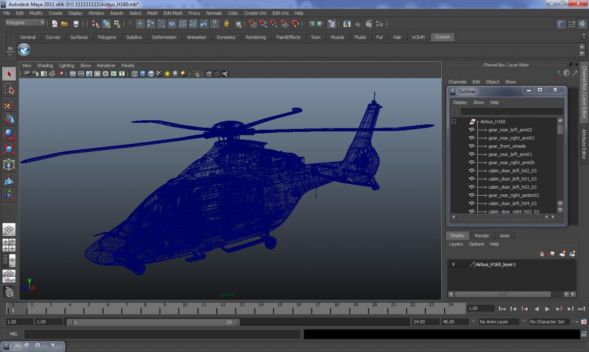 3D Airbus H160