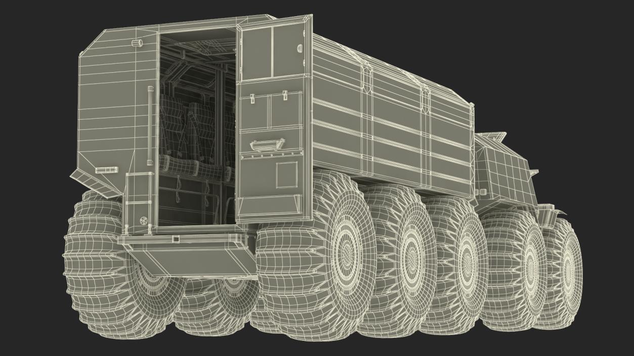 3D model Sherp ATV with Trailer Light Gray 2