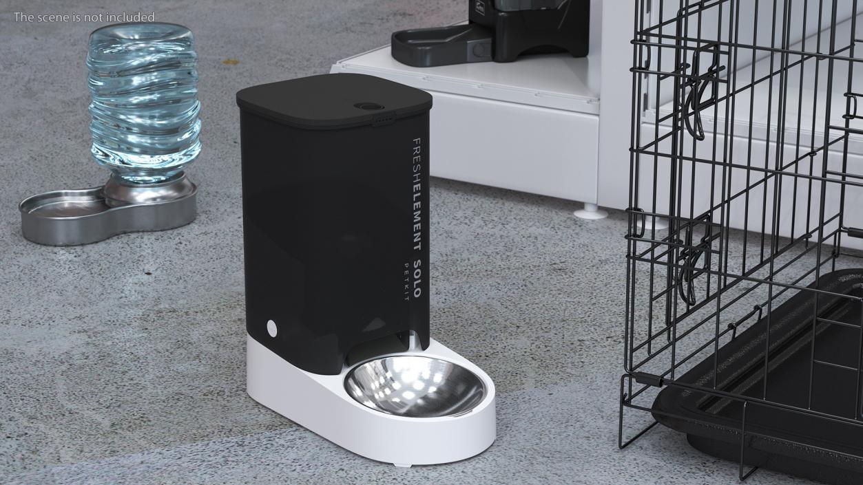 3D Petkit Automatic WiFi Pet Feeder Black model