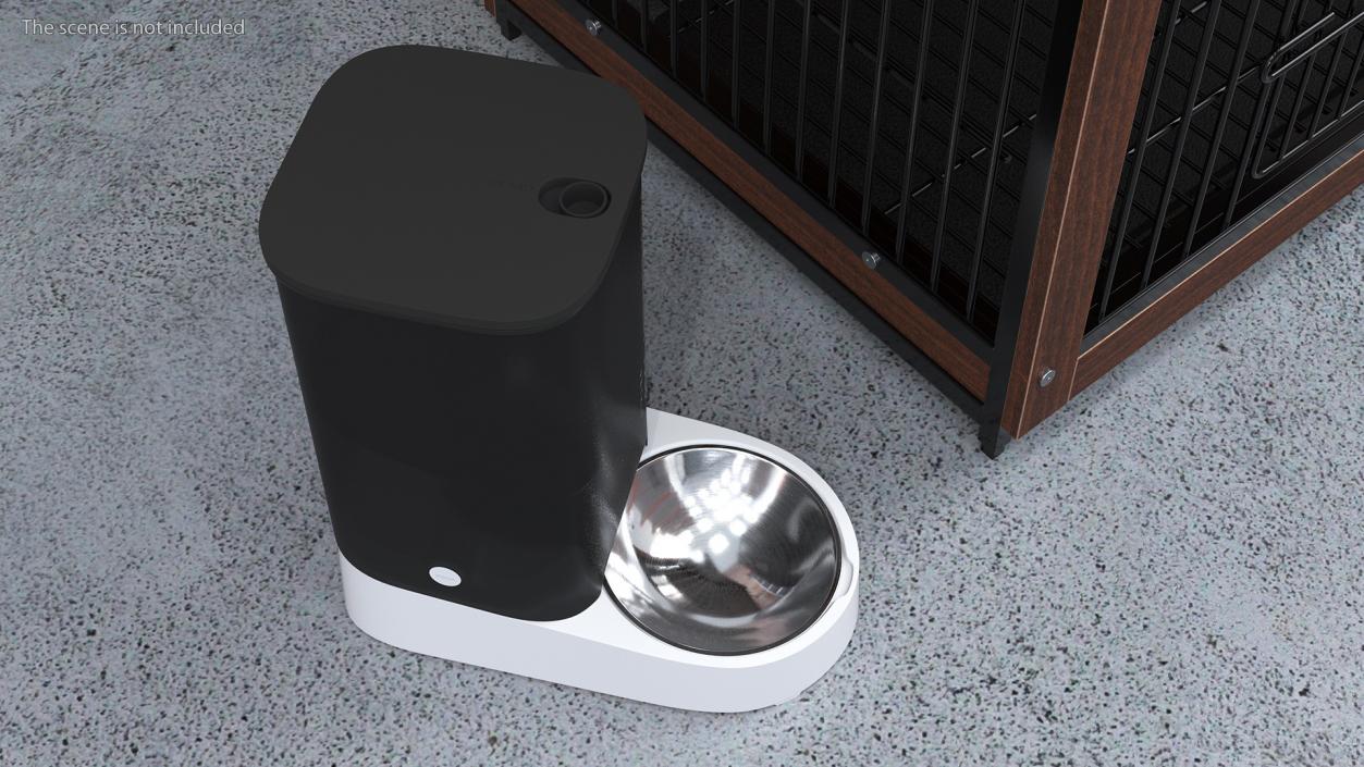 3D Petkit Automatic WiFi Pet Feeder Black model