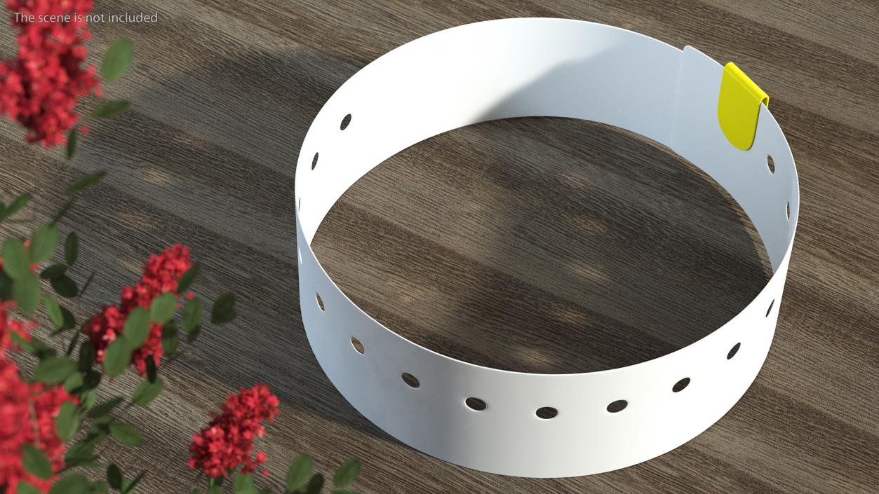 Hospital Patient ID Wristband 3D model