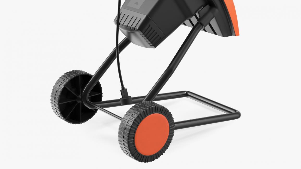 3D Compact Electric Wood Chipper Orange