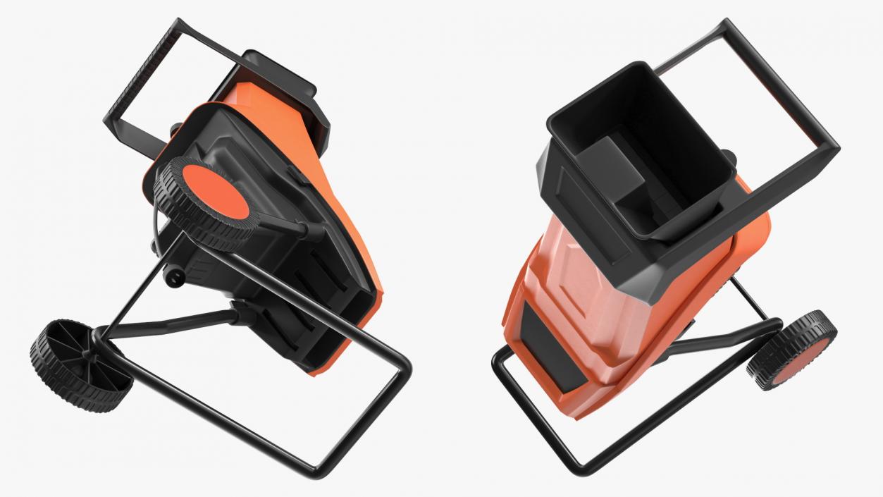 3D Compact Electric Wood Chipper Orange