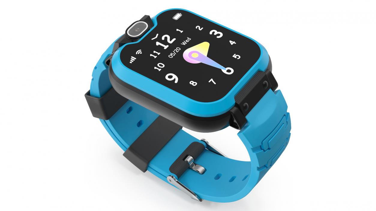 3D Kids Video Smartwatch Blue