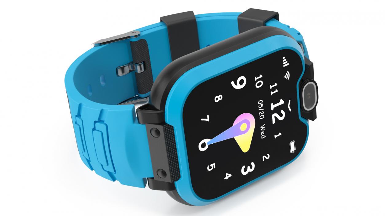 3D Kids Video Smartwatch Blue