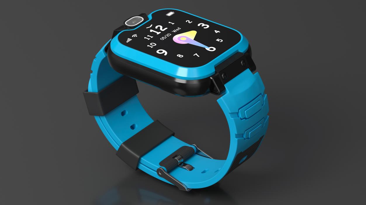 3D Kids Video Smartwatch Blue