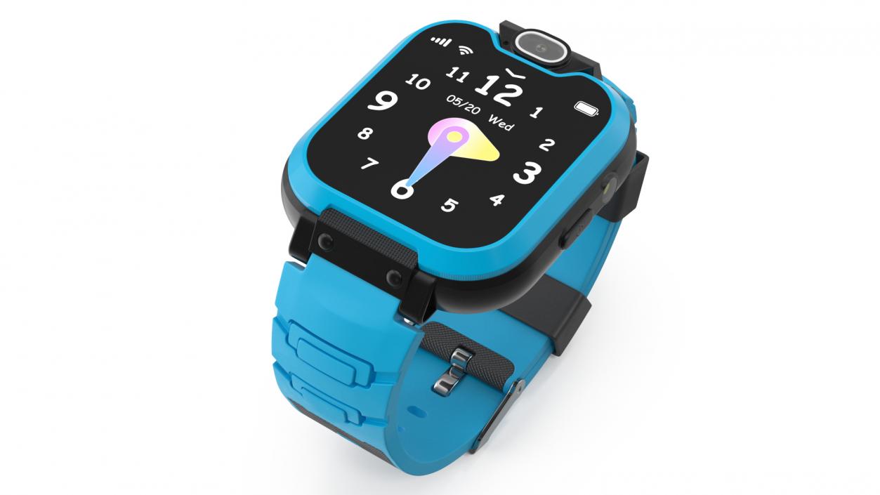 3D Kids Video Smartwatch Blue