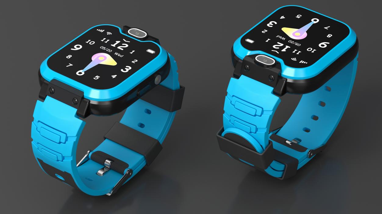 3D Kids Video Smartwatch Blue